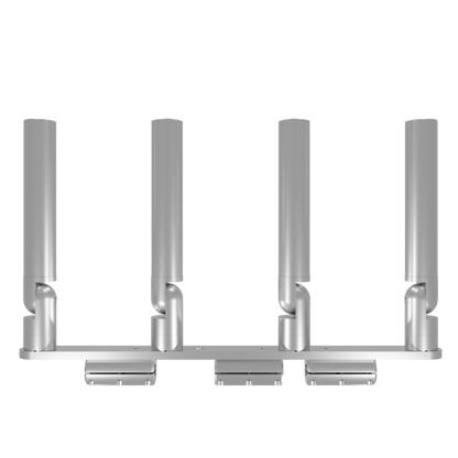 QUAD HORIZONTAL TREE ROD HOLDER WITH CLAMSHELL