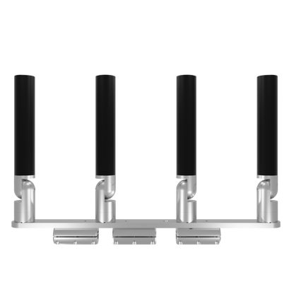 QUAD HORIZONTAL TREE ROD HOLDER WITH CLAMSHELL