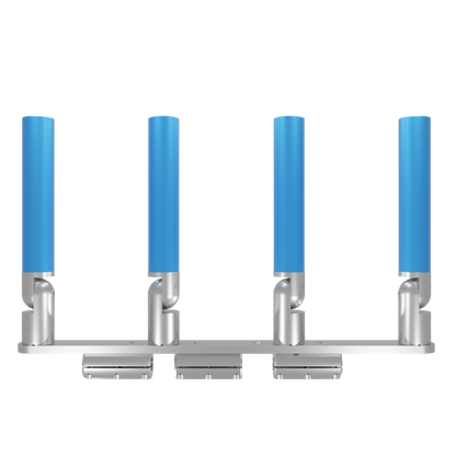 QUAD HORIZONTAL TREE ROD HOLDER WITH CLAMSHELL