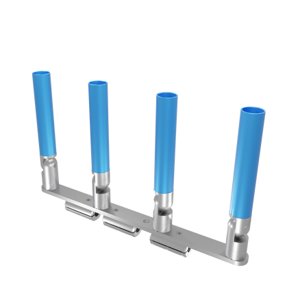 QUAD HORIZONTAL TREE ROD HOLDER WITH CLAMSHELL