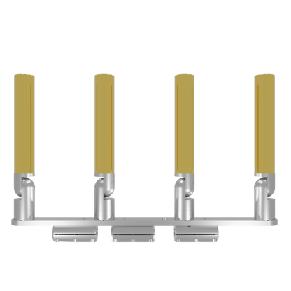 QUAD HORIZONTAL TREE ROD HOLDER WITH CLAMSHELL