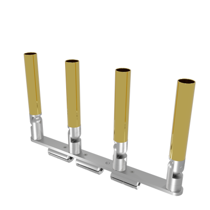 QUAD HORIZONTAL TREE ROD HOLDER WITH CLAMSHELL