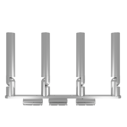 QUAD HORIZONTAL TREE ROD HOLDER WITH CLAMSHELL