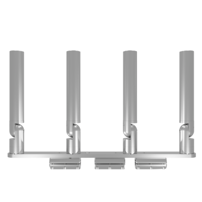 QUAD HORIZONTAL TREE ROD HOLDER WITH CLAMSHELL