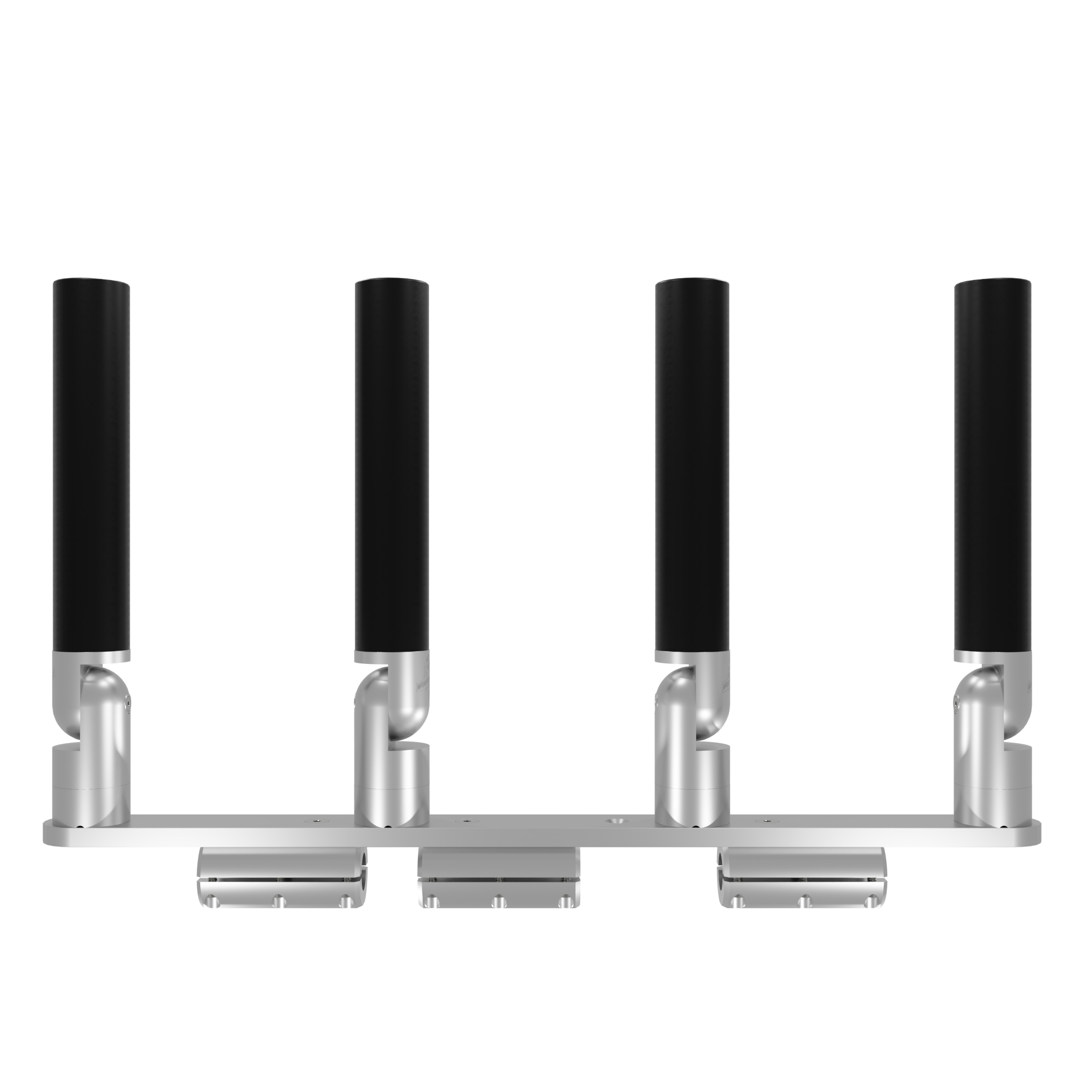 QUAD HORIZONTAL TREE ROD HOLDER WITH CLAMSHELL