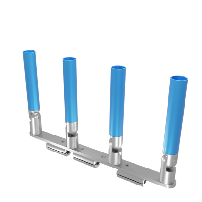QUAD HORIZONTAL TREE ROD HOLDER WITH CLAMSHELL