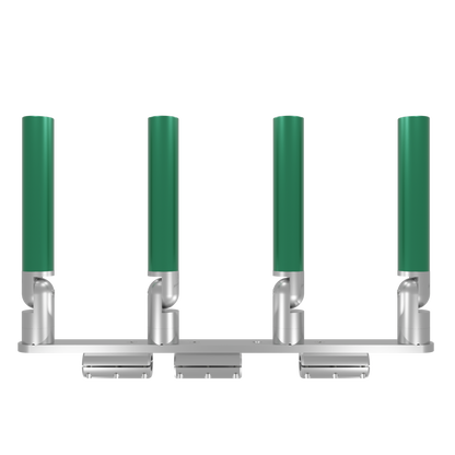 QUAD HORIZONTAL TREE ROD HOLDER WITH CLAMSHELL