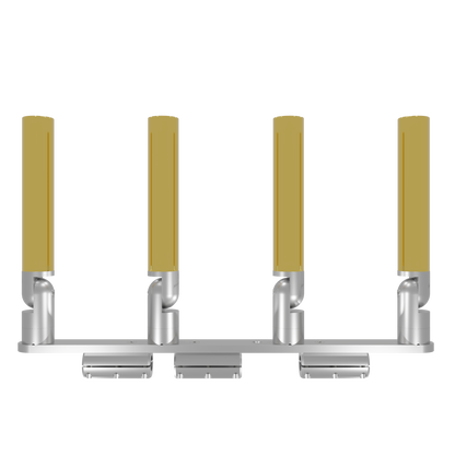 QUAD HORIZONTAL TREE ROD HOLDER WITH CLAMSHELL