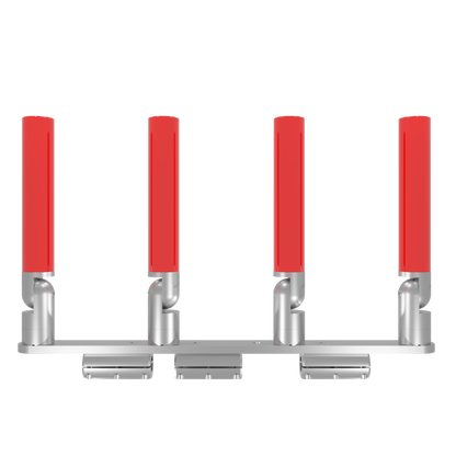 QUAD HORIZONTAL TREE ROD HOLDER WITH CLAMSHELL