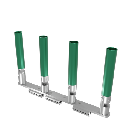QUAD HORIZONTAL TREE ROD HOLDER WITH CLAMSHELL