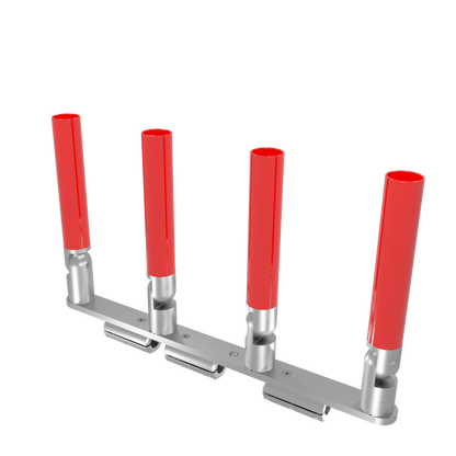 QUAD HORIZONTAL TREE ROD HOLDER WITH CLAMSHELL