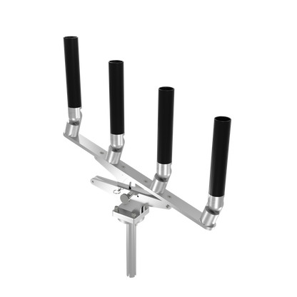 QUAD ARTICULATING TREE ROD HOLDER WITH GIMBAL