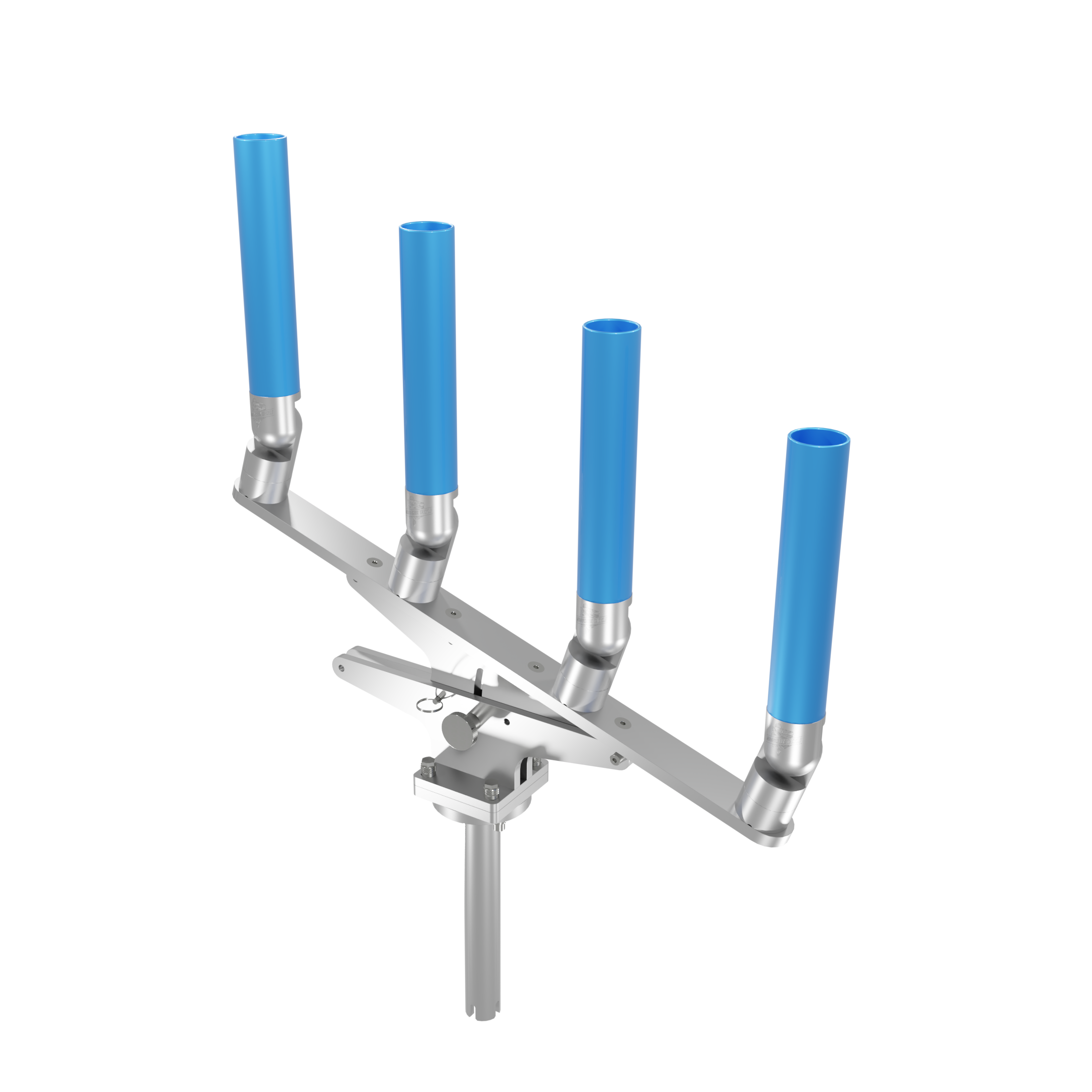 QUAD ARTICULATING TREE ROD HOLDER WITH GIMBAL