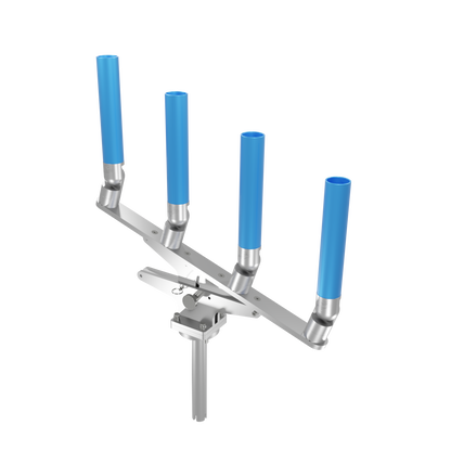 QUAD ARTICULATING TREE ROD HOLDER WITH GIMBAL
