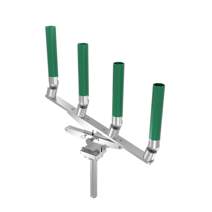 QUAD ARTICULATING TREE ROD HOLDER WITH GIMBAL