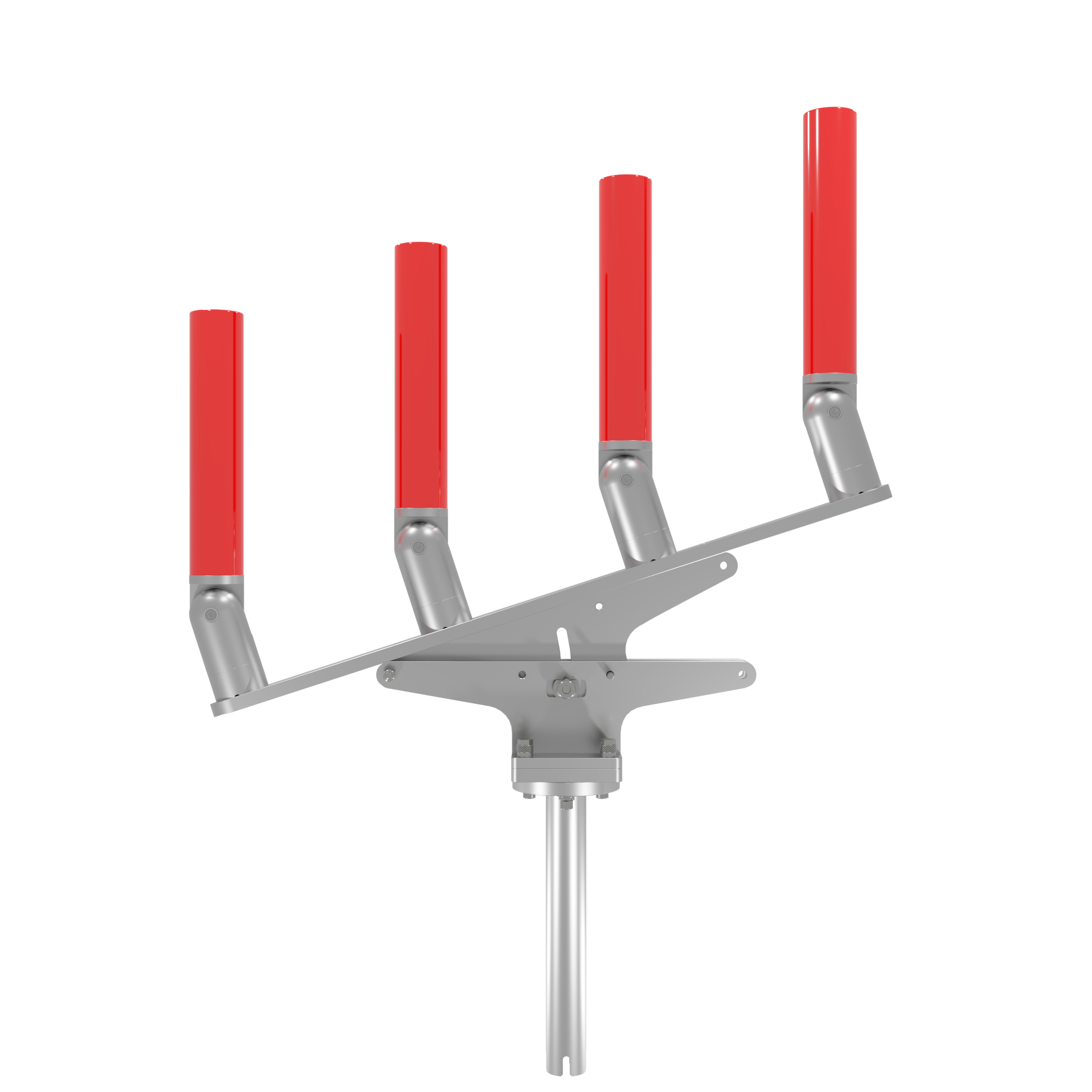 QUAD ARTICULATING TREE ROD HOLDER WITH GIMBAL