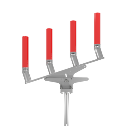 QUAD ARTICULATING TREE ROD HOLDER WITH GIMBAL