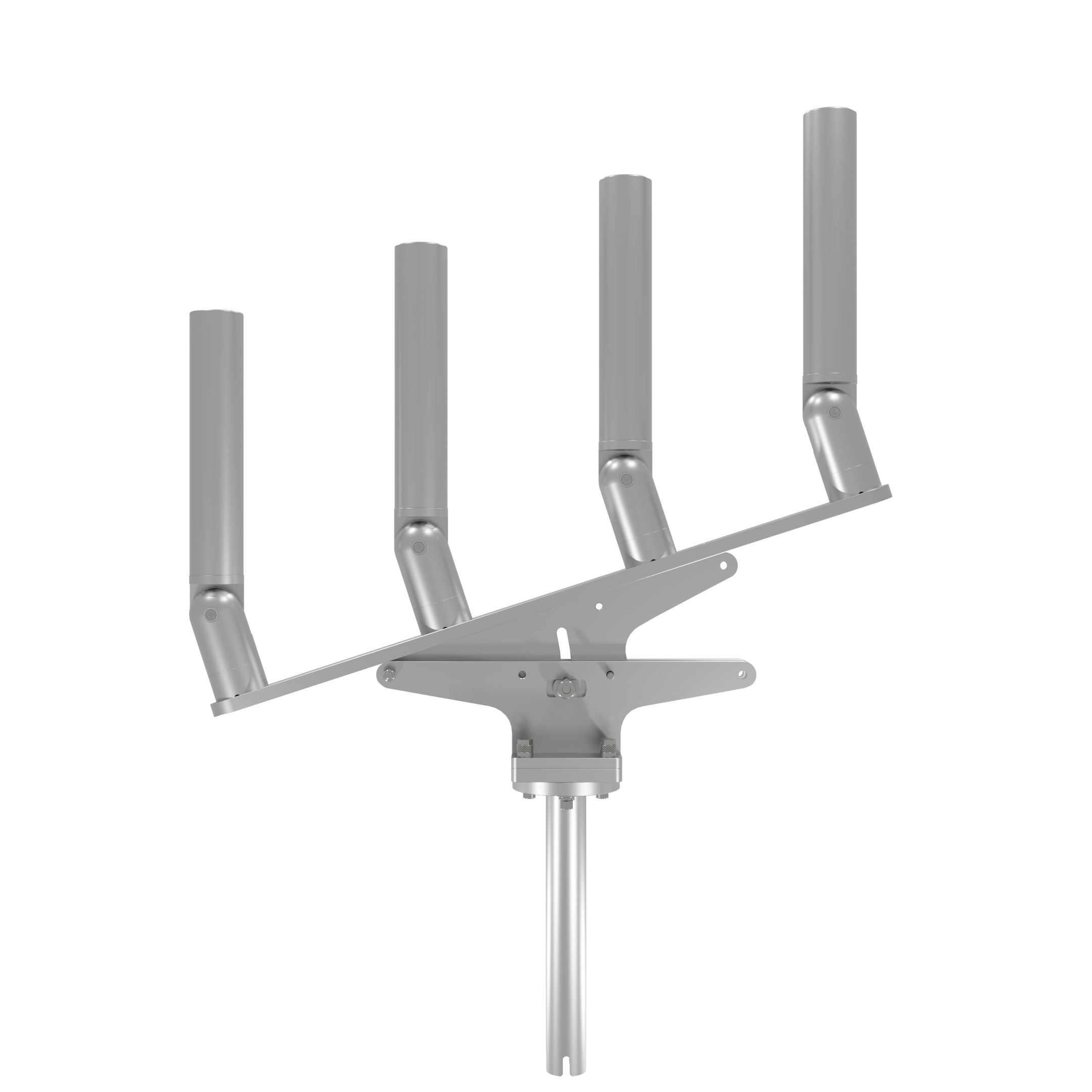 QUAD ARTICULATING TREE ROD HOLDER WITH GIMBAL