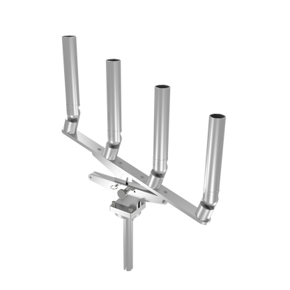 QUAD ARTICULATING TREE ROD HOLDER WITH GIMBAL