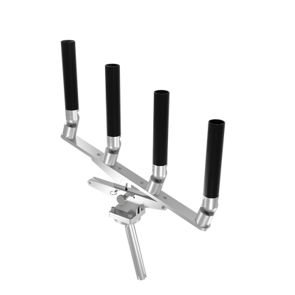 QUAD ARTICULATING TREE ROD HOLDER WITH GIMBAL