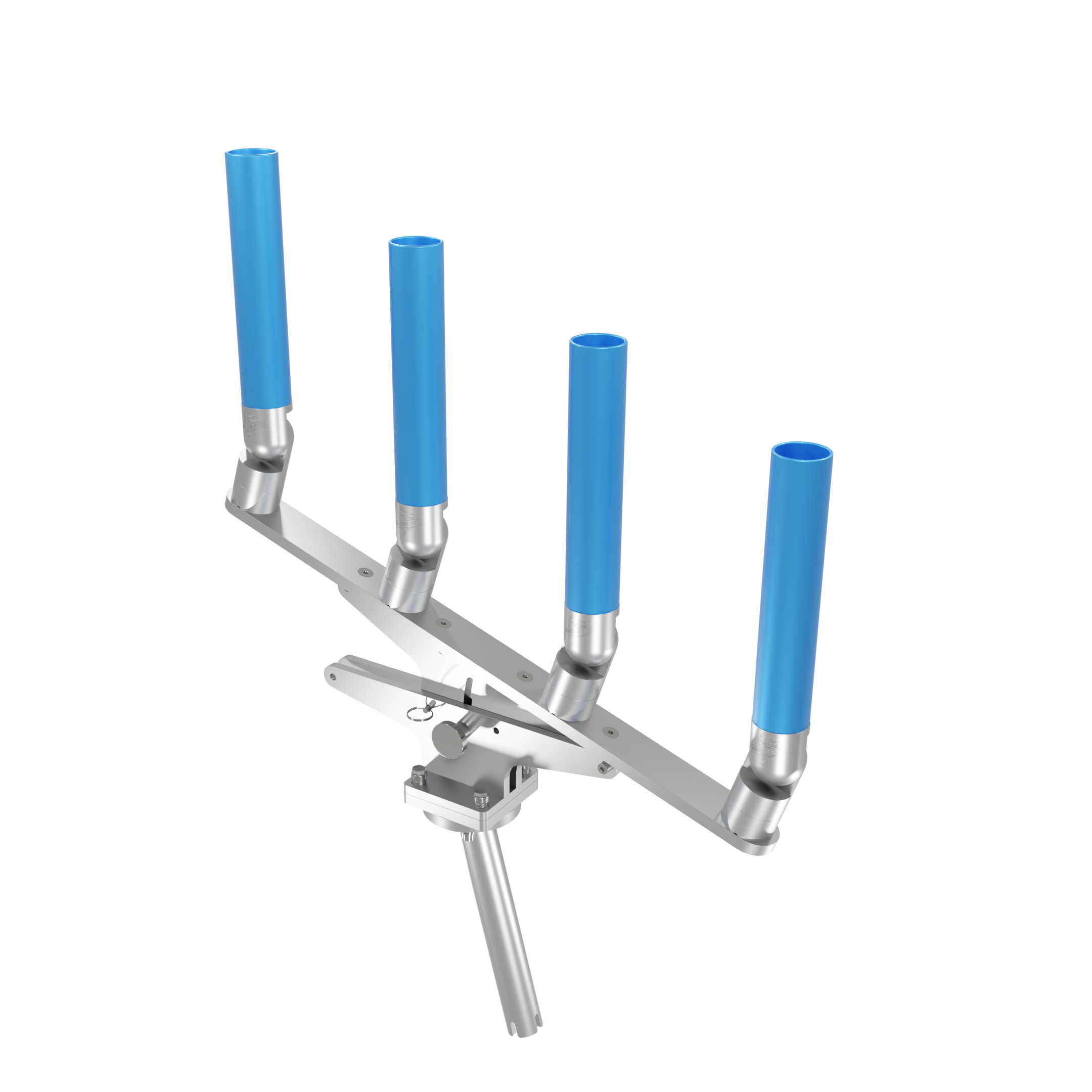 QUAD ARTICULATING TREE ROD HOLDER WITH GIMBAL
