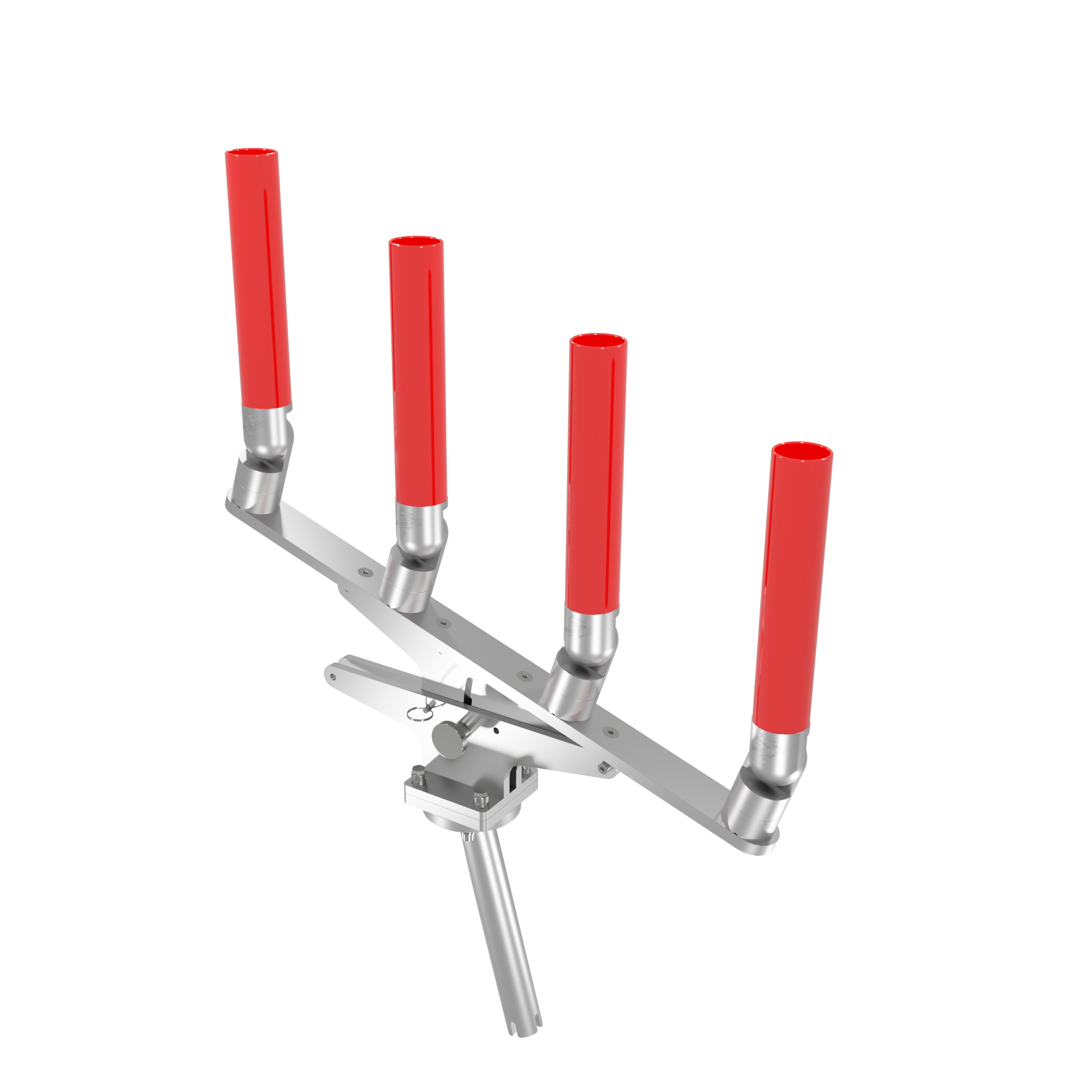 QUAD ARTICULATING TREE ROD HOLDER WITH GIMBAL