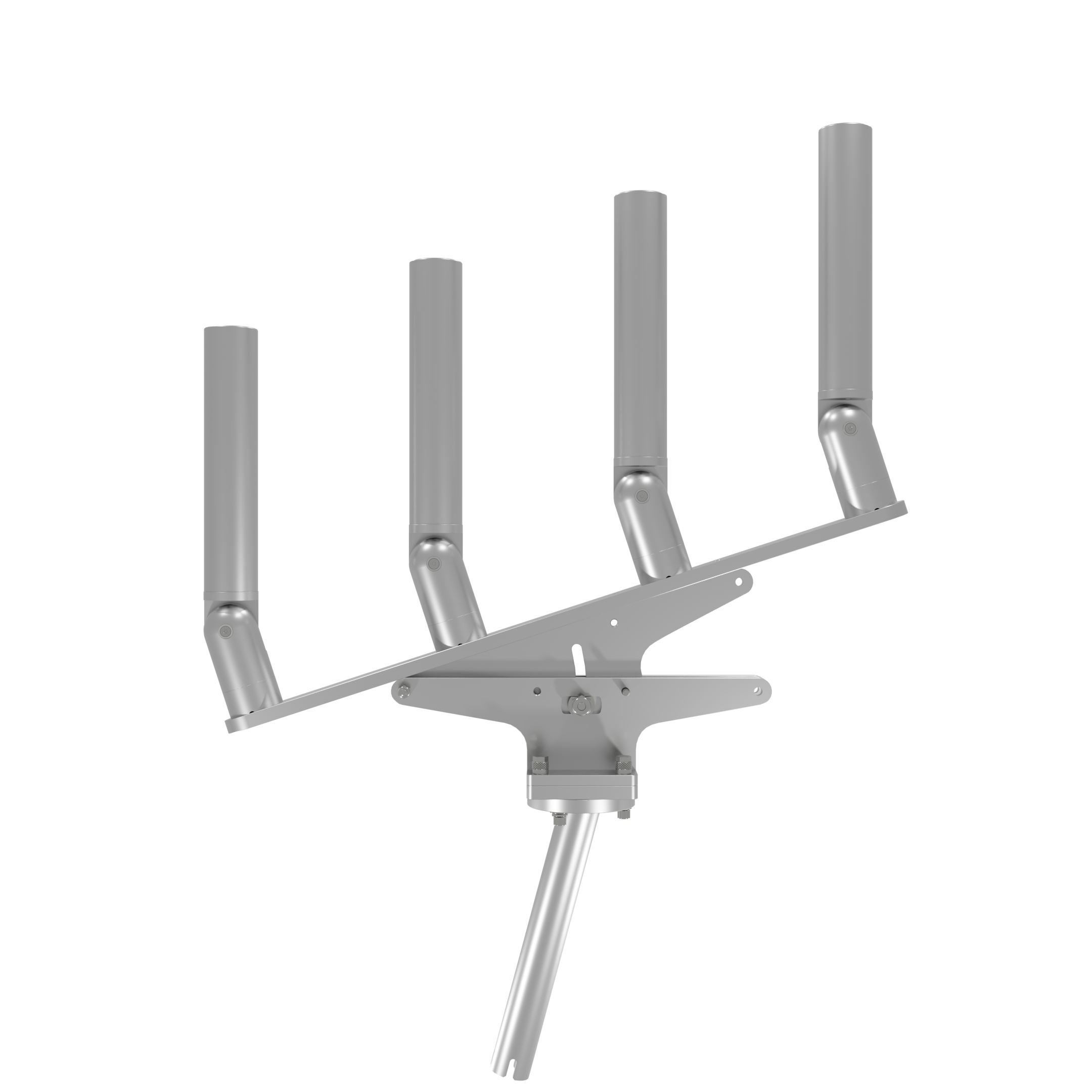 QUAD ARTICULATING TREE ROD HOLDER WITH GIMBAL
