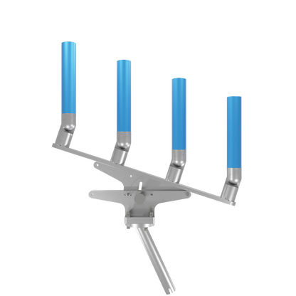 QUAD ARTICULATING TREE ROD HOLDER WITH GIMBAL