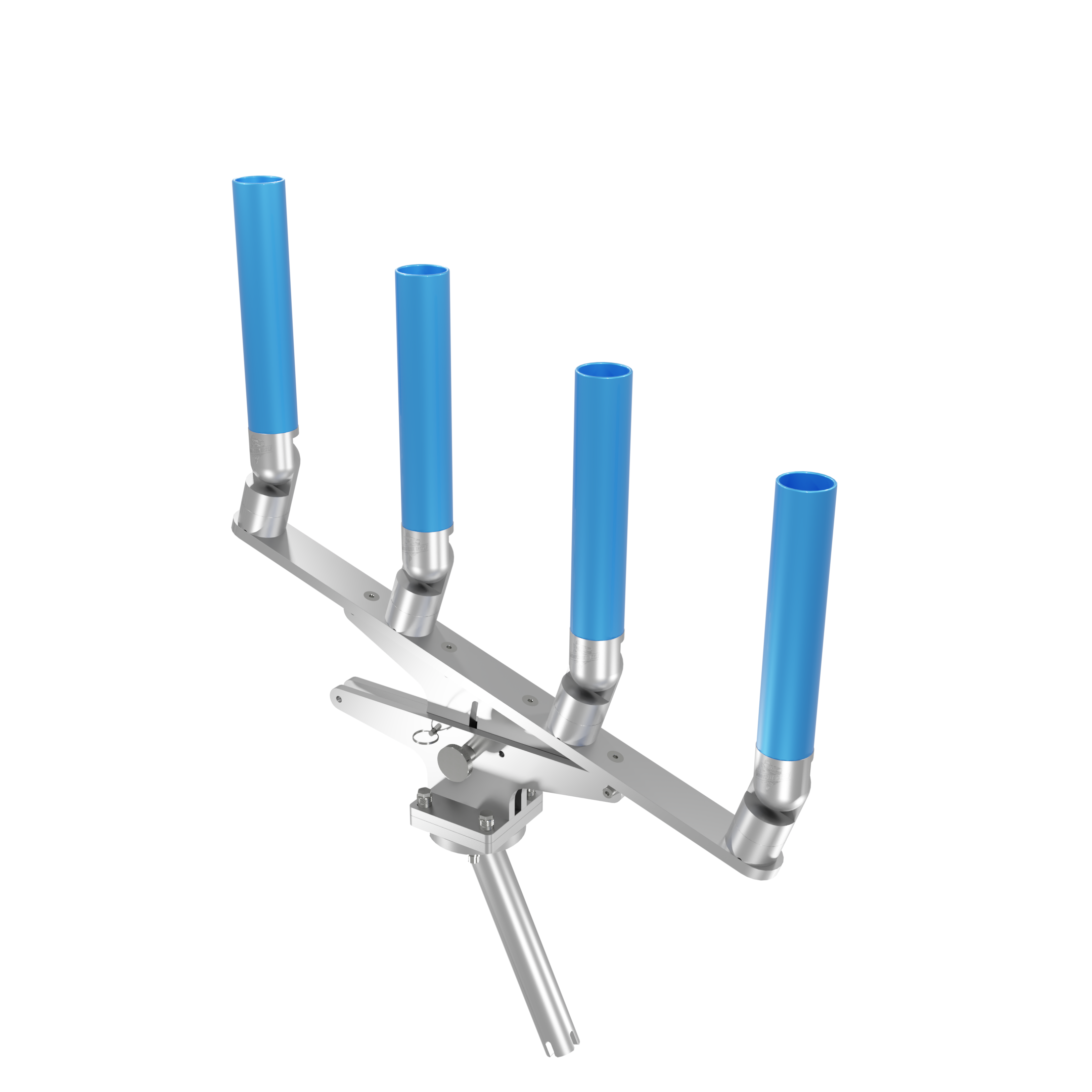 QUAD ARTICULATING TREE ROD HOLDER WITH GIMBAL