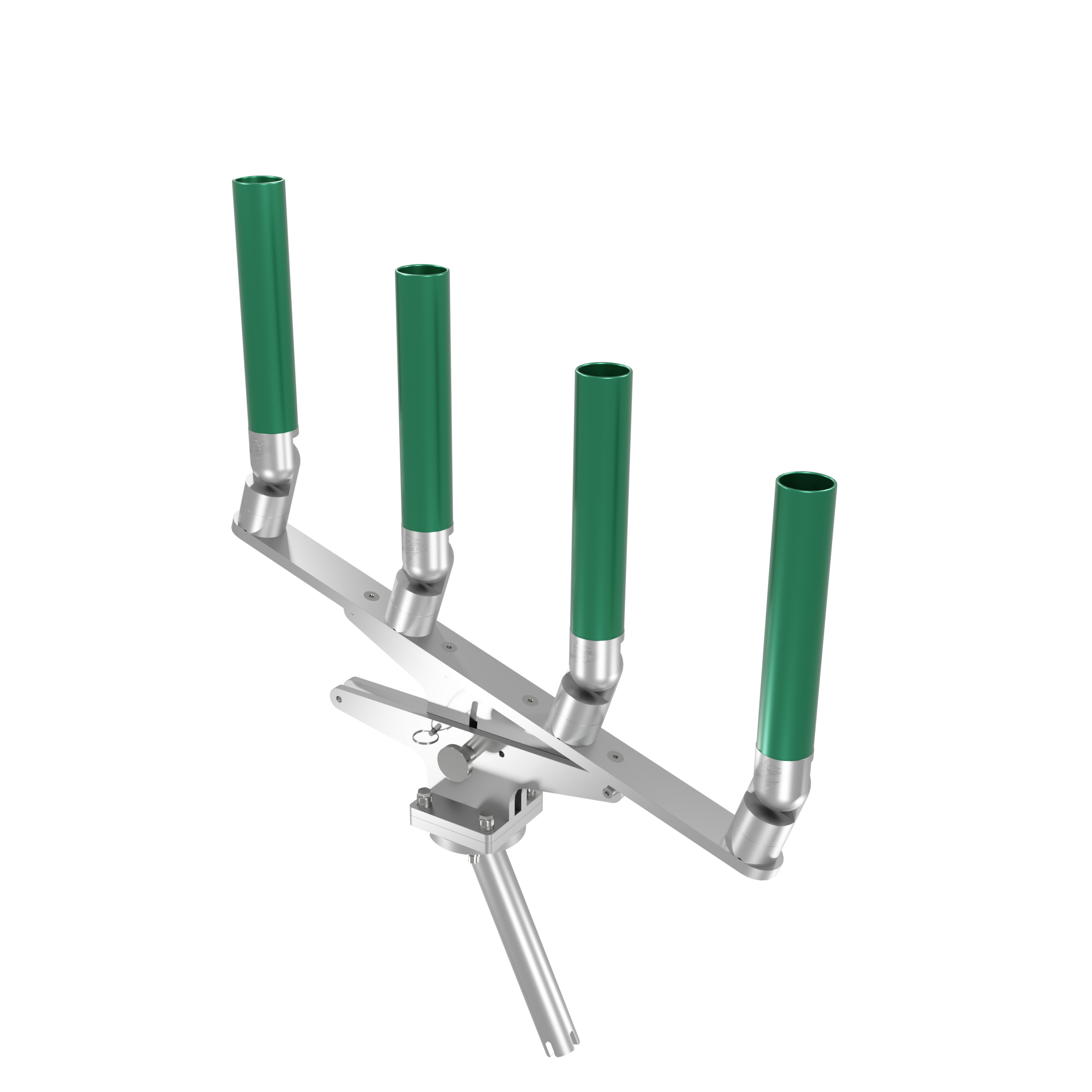 QUAD ARTICULATING TREE ROD HOLDER WITH GIMBAL