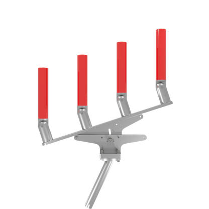 QUAD ARTICULATING TREE ROD HOLDER WITH GIMBAL