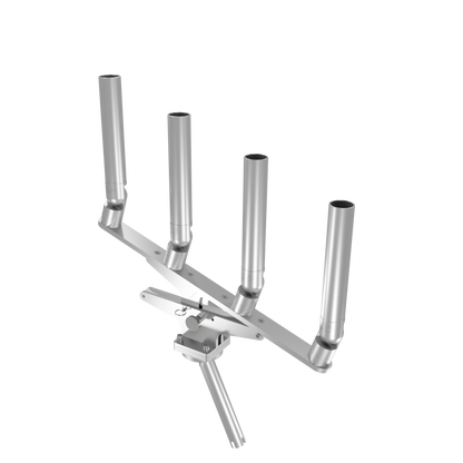 QUAD ARTICULATING TREE ROD HOLDER WITH GIMBAL