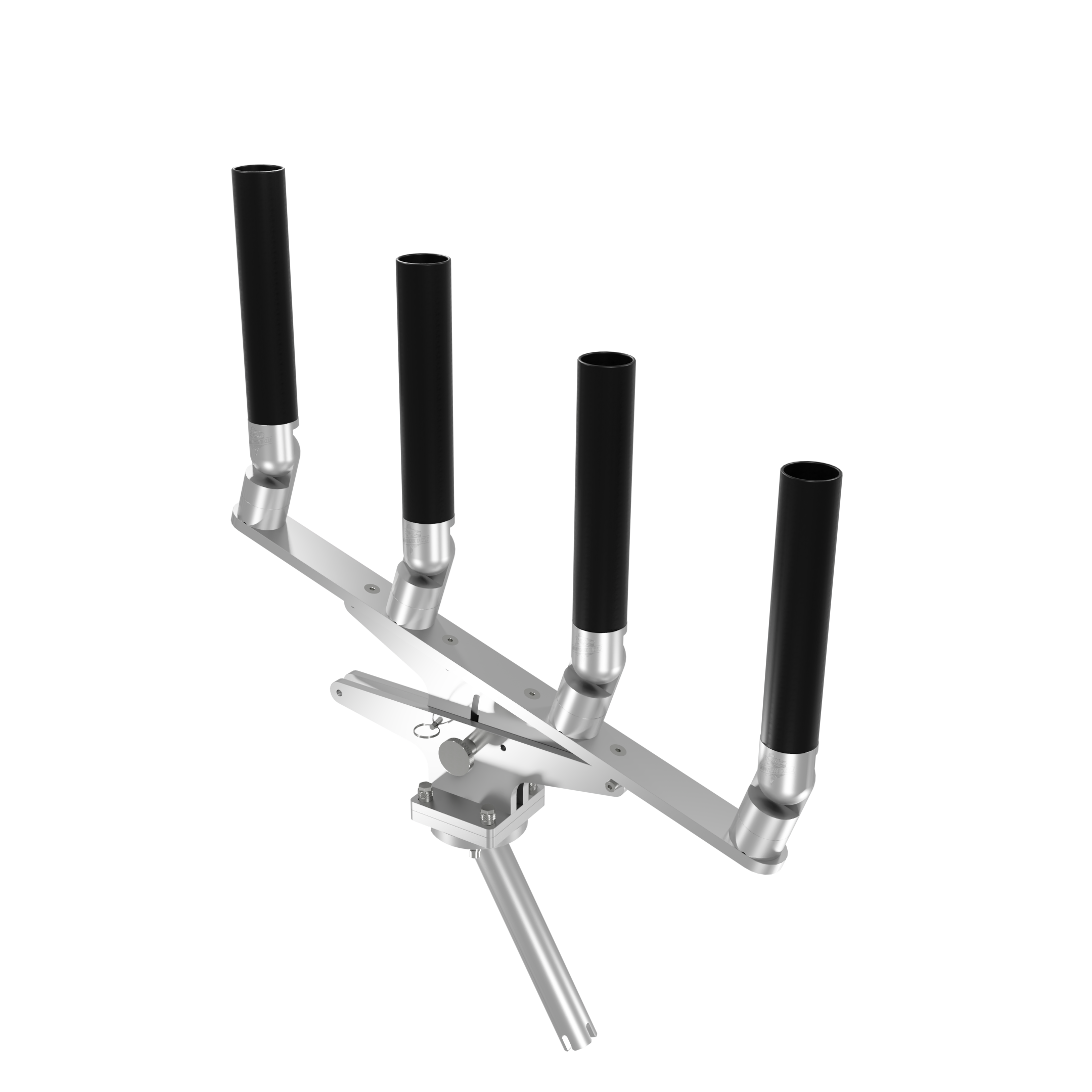 QUAD ARTICULATING TREE ROD HOLDER WITH GIMBAL