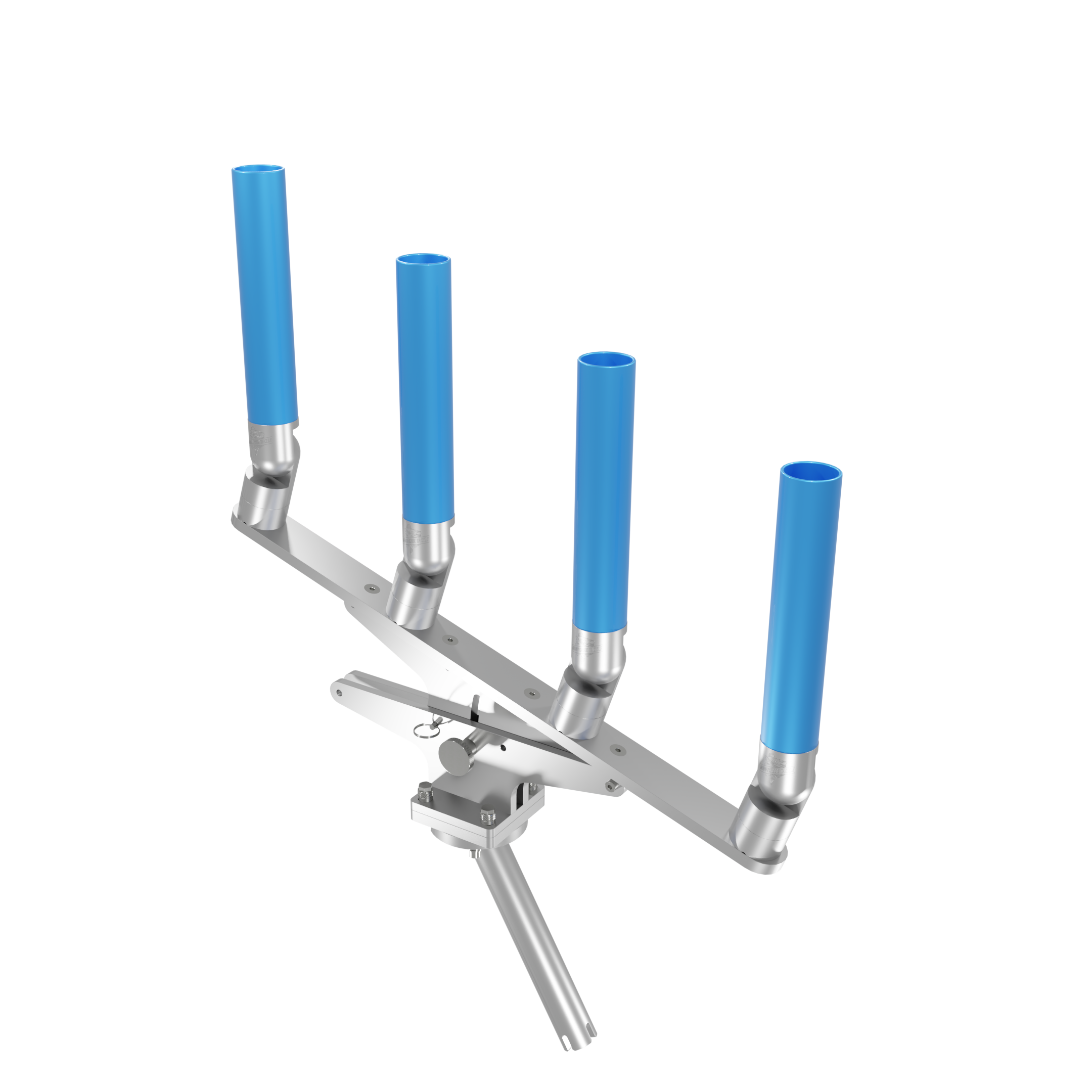 QUAD ARTICULATING TREE ROD HOLDER WITH GIMBAL