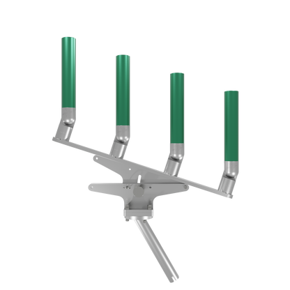 QUAD ARTICULATING TREE ROD HOLDER WITH GIMBAL