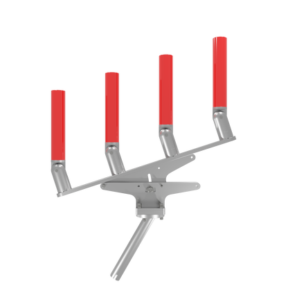 QUAD ARTICULATING TREE ROD HOLDER WITH GIMBAL