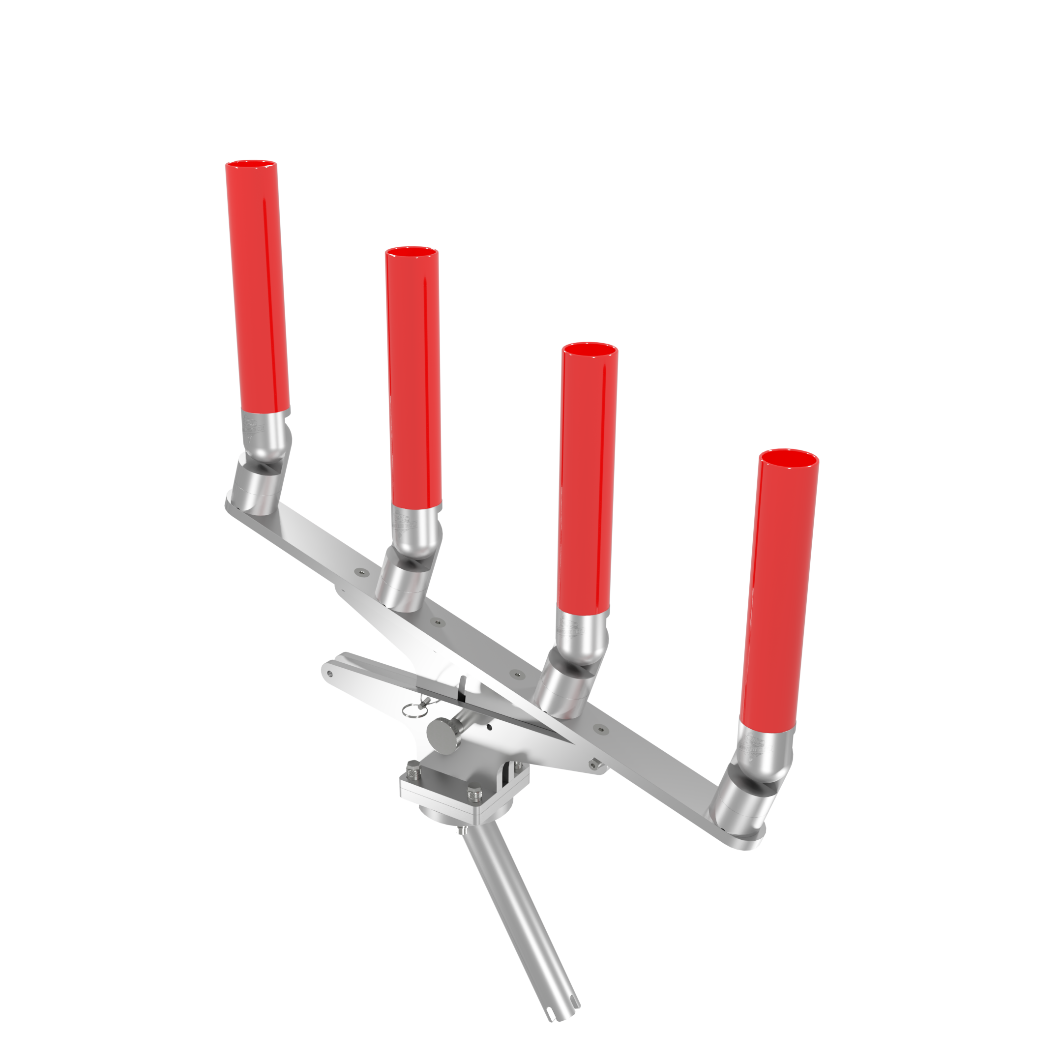 QUAD ARTICULATING TREE ROD HOLDER WITH GIMBAL