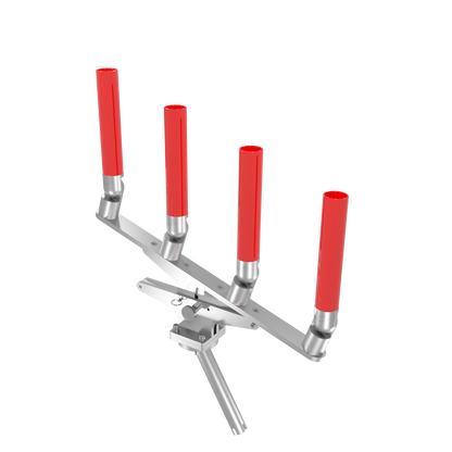 QUAD ARTICULATING TREE ROD HOLDER WITH GIMBAL