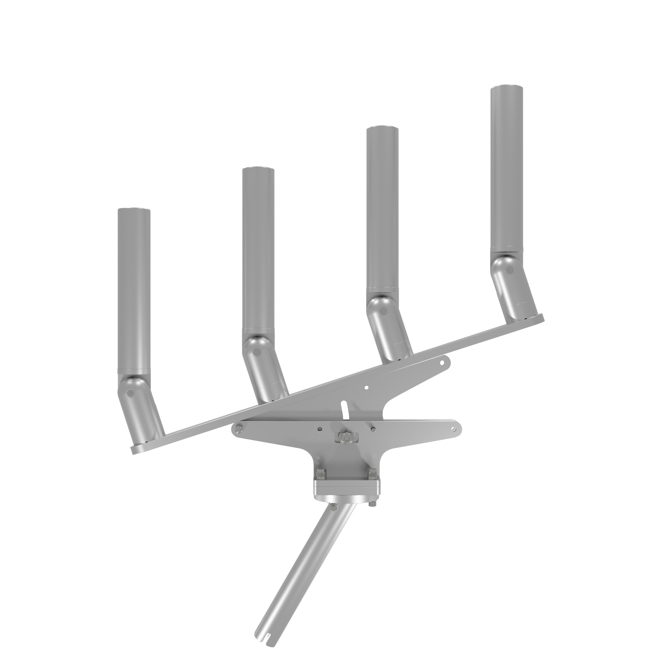 QUAD ARTICULATING TREE ROD HOLDER WITH GIMBAL