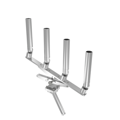 QUAD ARTICULATING TREE ROD HOLDER WITH GIMBAL