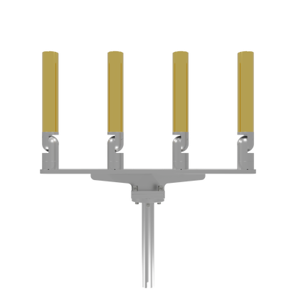 QUAD HORIZONTAL TREE ROD HOLDER WITH GIMBAL