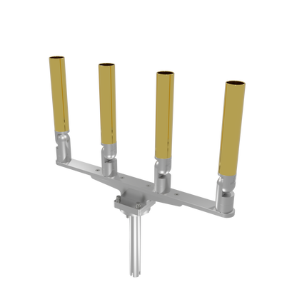 QUAD HORIZONTAL TREE ROD HOLDER WITH GIMBAL