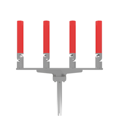 QUAD HORIZONTAL TREE ROD HOLDER WITH GIMBAL