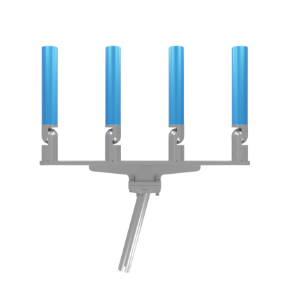 QUAD HORIZONTAL TREE ROD HOLDER WITH GIMBAL