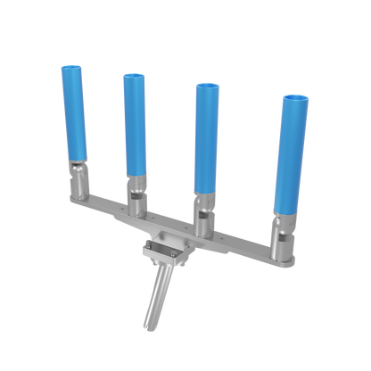 QUAD HORIZONTAL TREE ROD HOLDER WITH GIMBAL