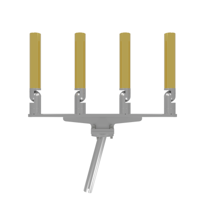 QUAD HORIZONTAL TREE ROD HOLDER WITH GIMBAL