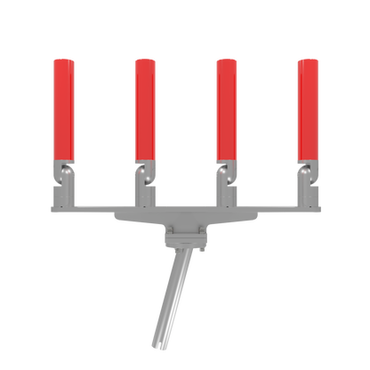 QUAD HORIZONTAL TREE ROD HOLDER WITH GIMBAL