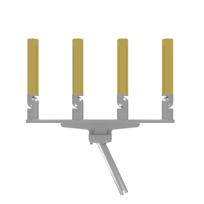 QUAD HORIZONTAL TREE ROD HOLDER WITH GIMBAL