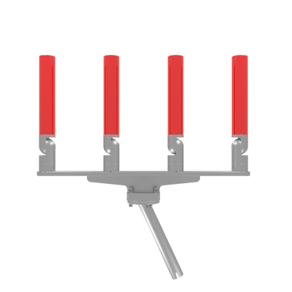 QUAD HORIZONTAL TREE ROD HOLDER WITH GIMBAL