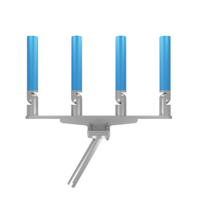 QUAD HORIZONTAL TREE ROD HOLDER WITH GIMBAL